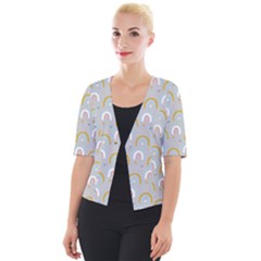 Rainbow Pattern Cropped Button Cardigan by ConteMonfrey