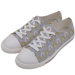 Rainbow Pattern Women s Low Top Canvas Sneakers by ConteMonfrey