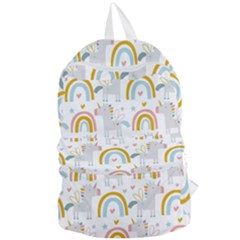 Unicorns, Hearts And Rainbows Foldable Lightweight Backpack by ConteMonfrey