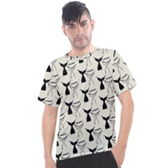 Black And White Mermaid Tail Men s Sport Top by ConteMonfrey