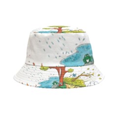 Natural Disaster Flood Earthquake Inside Out Bucket Hat by Jancukart