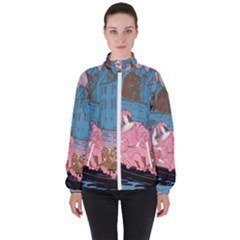 Gondola Ride   Women s High Neck Windbreaker by ConteMonfrey