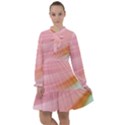 Gradient ice cream pink green All Frills Chiffon Dress View1