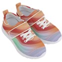 Gradient  orange green red Kids  Velcro Strap Shoes View3