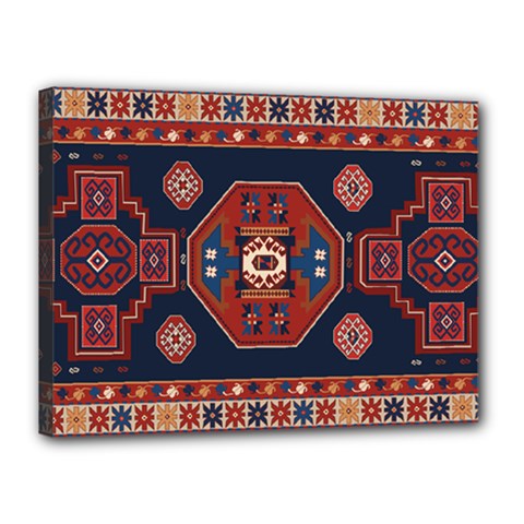 Armenian Carpet Canvas 16  X 12  (stretched) by Gohar