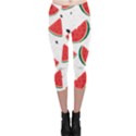 Watermelon Seamless Pattern Capri Leggings  View1