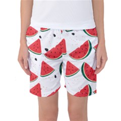 Watermelon Seamless Pattern Women s Basketball Shorts by Jancukart