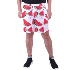 Watermelon Seamless Pattern Men s Pocket Shorts by Jancukart