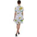 Hamburger With Fruits Seamless Pattern Short Sleeve Shoulder Cut Out Dress  View2