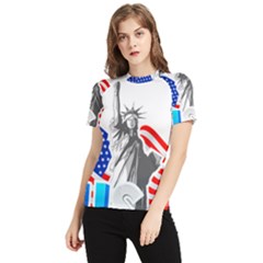 New York City Holiday United States Usa Women s Short Sleeve Rash Guard by Jancukart