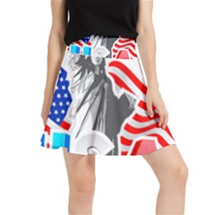 New York City Holiday United States Usa Waistband Skirt by Jancukart