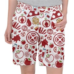 Pizza Seamless Pattern Background Pocket Shorts by Jancukart