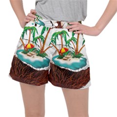 Coconut And Holiday Beach Food Ripstop Shorts by Jancukart