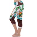 Coconut And Holiday Beach Food Lightweight Velour Capri Yoga Leggings View2