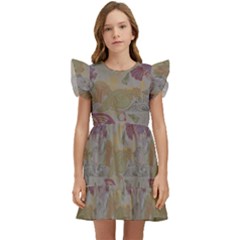 Pattern-tsit Kids  Winged Sleeve Dress by Gohar