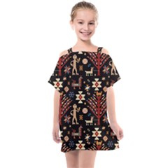 Carpet-symbols Kids  One Piece Chiffon Dress by Gohar