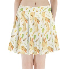 Cute Rabbits - Easter Spirit  Pleated Mini Skirt by ConteMonfrey