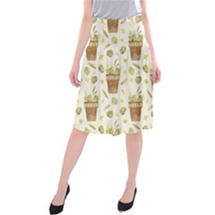 Plant Pot Easter Midi Beach Skirt by ConteMonfrey