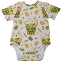 Easter Eggs   Baby Short Sleeve Onesie Bodysuit by ConteMonfrey