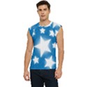 Snowflakes And Star Patterns Blue Stars Men s Raglan Cap Sleeve Tee View1