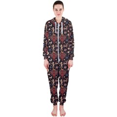 Carpet Symbols Hooded Jumpsuit (ladies) by Gohar