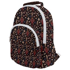 Carpet Symbols Rounded Multi Pocket Backpack by Gohar