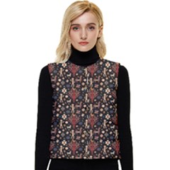 Carpet Symbols Women s Short Button Up Puffer Vest by Gohar