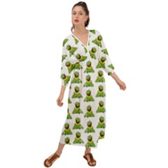 Kermit The Frog Grecian Style  Maxi Dress by Valentinaart