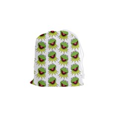 Kermit The Frog Drawstring Pouch (small) by Valentinaart