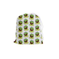 Kermit The Frog Drawstring Pouch (medium) by Valentinaart