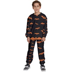 Bat Pattern Kids  Sweatshirt Set by Valentinaart