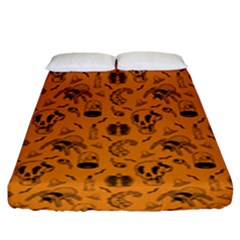 Halloween  Fitted Sheet (king Size) by Valentinaart