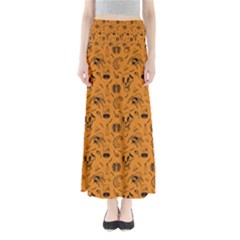 Halloween  Full Length Maxi Skirt by Valentinaart