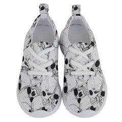 Skull Pattern Running Shoes by Valentinaart