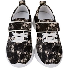 Skull Pattern Kids  Velcro Strap Shoes by Valentinaart