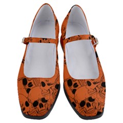 Skull Pattern Women s Mary Jane Shoes by Valentinaart