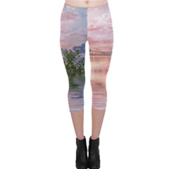 Nature Water Outdoors Travel Exploration Capri Leggings  by danenraven