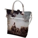 Man Cattle Animals Cows Bulls Calves Mammals Buckle Top Tote Bag View2