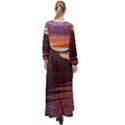 Sunset Island Tropical Sea Ocean Water Travel Maxi Chiffon Beach Wrap View2