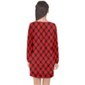 Lumberjack Plaid Long Sleeve Chiffon Shift Dress  View2