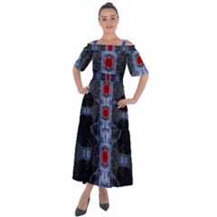 Art Robot Artificial Intelligence Technology Shoulder Straps Boho Maxi Dress  by Ravend