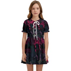 Granite Glitch Kids  Sweet Collar Dress by MRNStudios