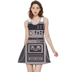 Cassette Recorder 80s Music Stereo Inside Out Reversible Sleeveless Dress by Pakemis