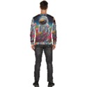 Astronaut Universe Planting Flowers Cosmos Galaxy Men s Fleece Sweatshirt View4