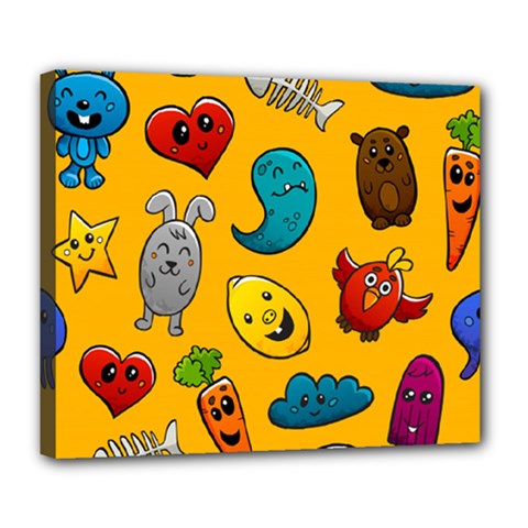 Graffiti Characters Seamless Ornament Deluxe Canvas 24  X 20  (stretched) by Pakemis