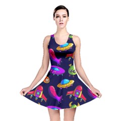 Space Pattern Reversible Skater Dress by Pakemis