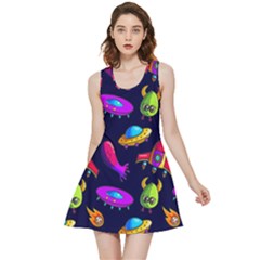 Space Pattern Inside Out Reversible Sleeveless Dress by Pakemis