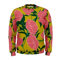 Pink Flower Seamless Pattern Men s Sweatshirt by Pakemis