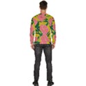 Pink Flower Seamless Pattern Men s Fleece Sweatshirt View4