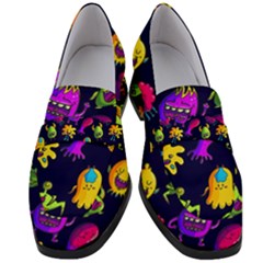 Space Patterns Women s Chunky Heel Loafers by Pakemis